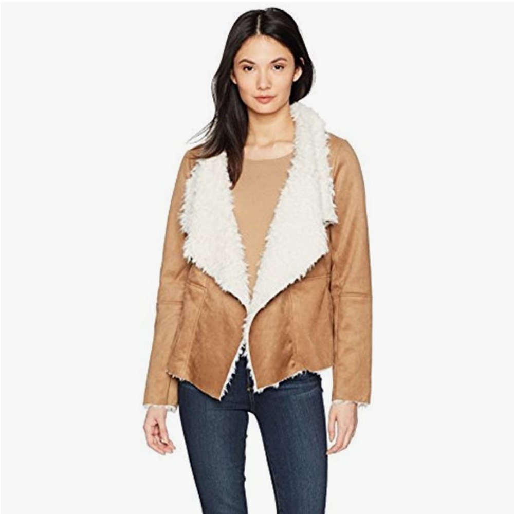 BB Dakota Women's Fawn Faux Suede Shearling Jacket